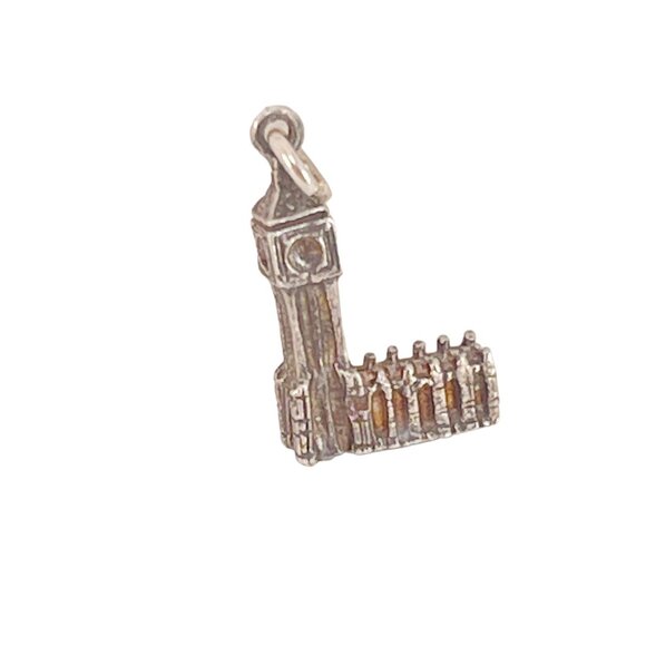 Vintage Big Ben London Charm Pendant Sterling Silver Ideal For Travel Lovers and - Picture 4 of 6